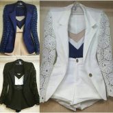 Conjunto Blazer Blusa Regata e Short